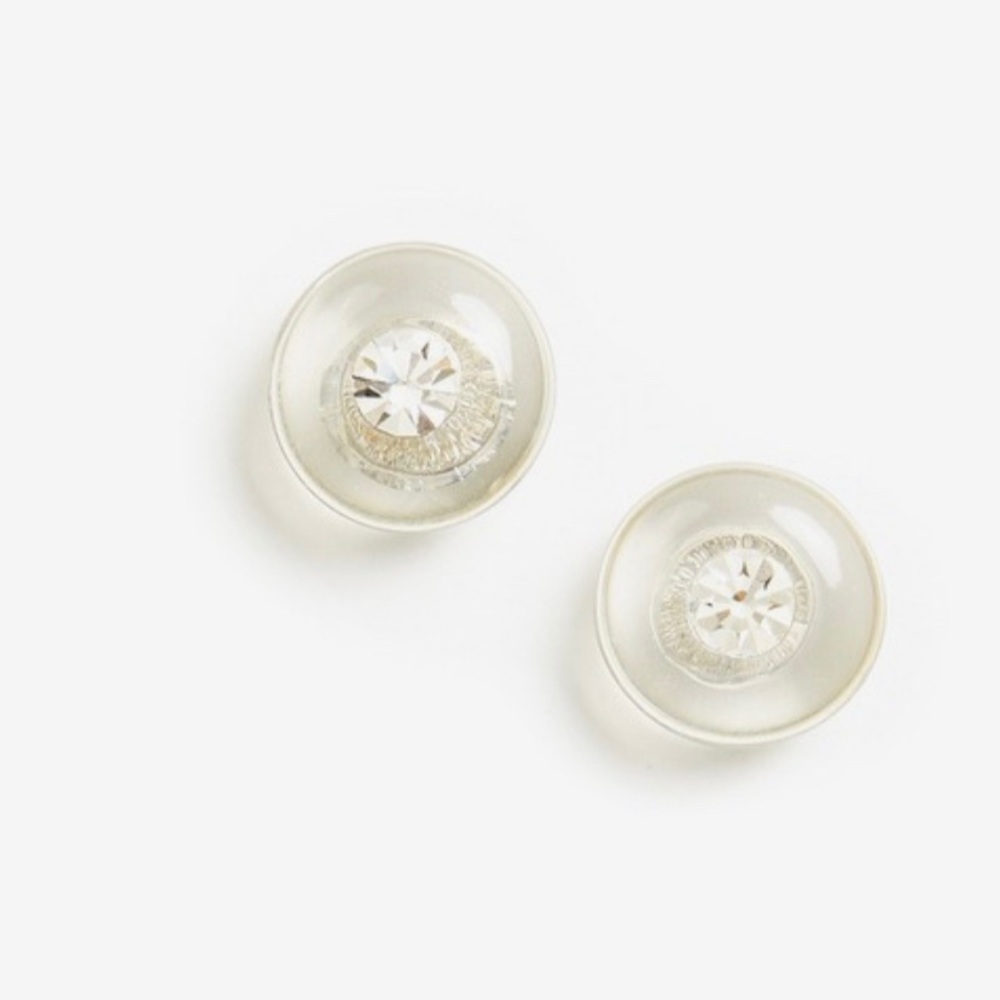 Kate spade clear studs with crystals